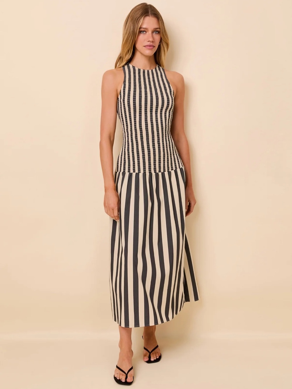 Solid & Striped Smocked Arlin Dress - NWT